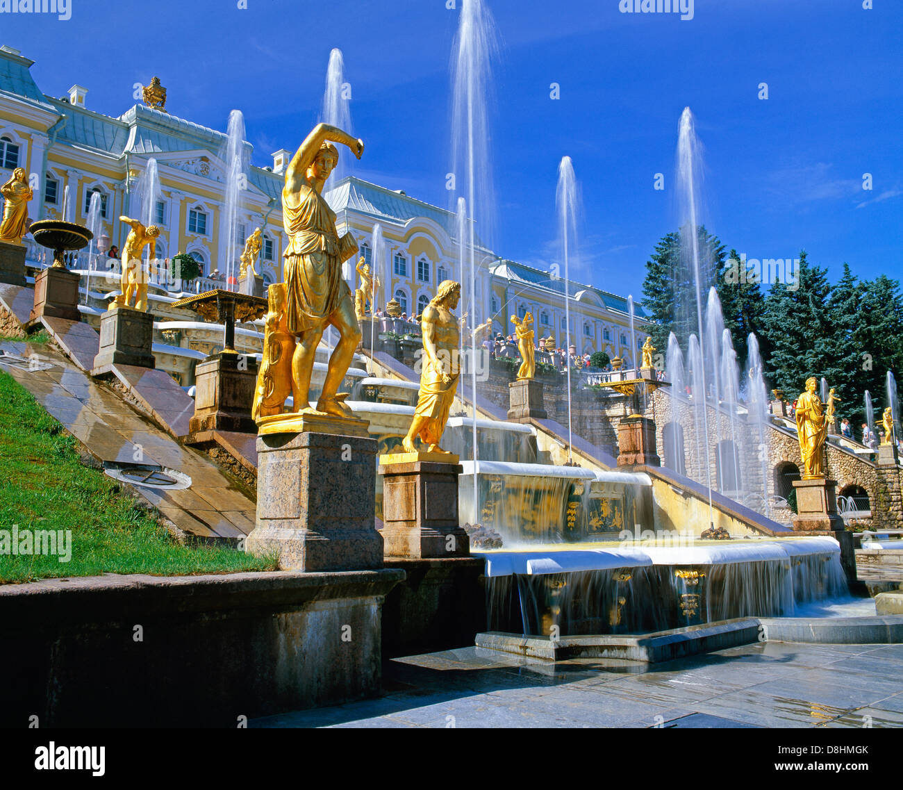 Petrodvorets (Peterhof) (Summer Palace), near St. Petersburg, Russia ...