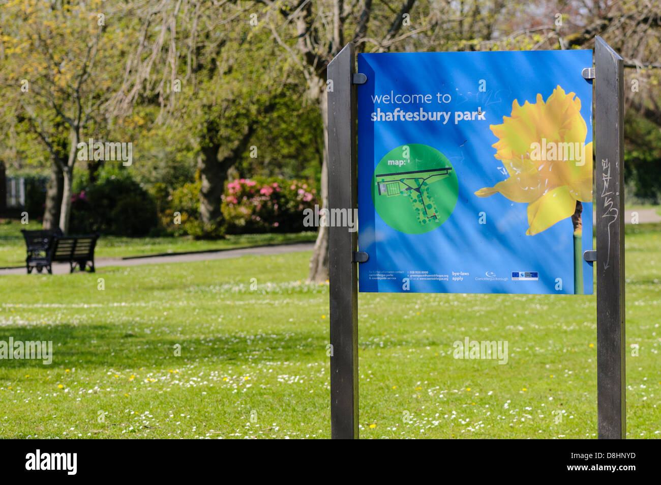 Shaftesbury Park, Carrickfergus Stock Photo Alamy