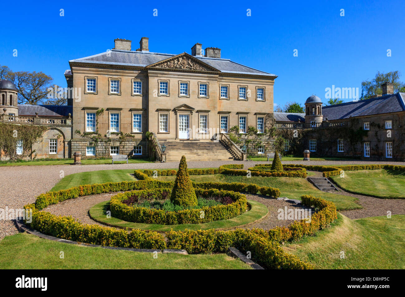 Front facade of Dumfries House, near Cumnock, Ayrshire, Scotland,UK