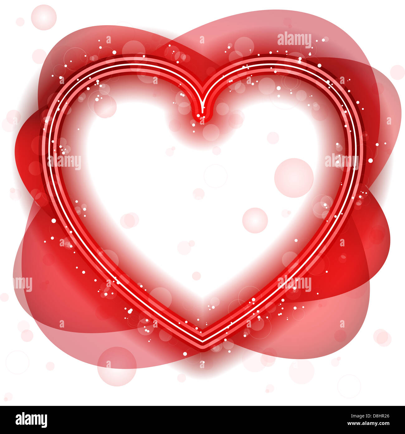 Vector - Happy Valentine's Day Neon Heart Stock Photo - Alamy