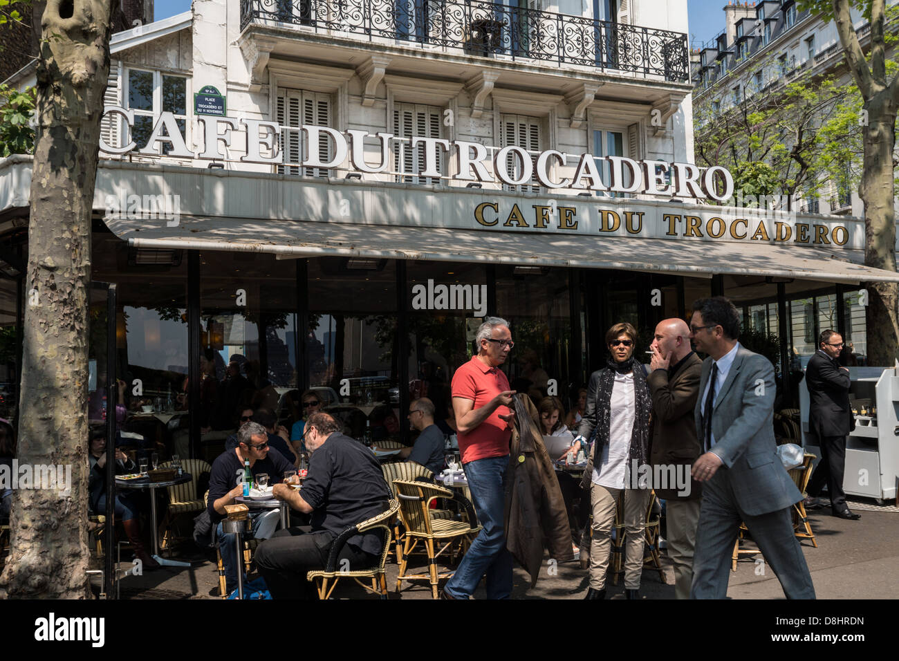 Paris, France. The Cafe du Trocadero Stock Photo