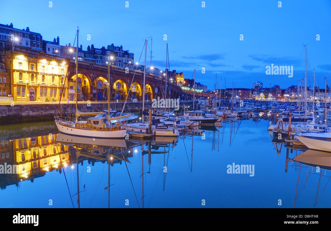 Ramsgate harbour night hires stock photography and images Alamy