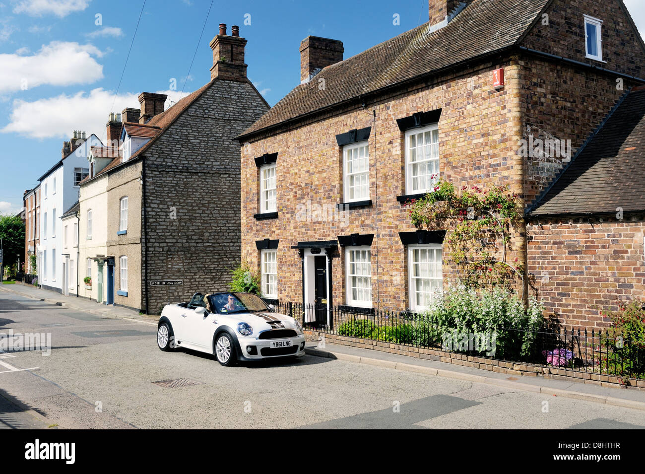 The rural village of Much Wenlock on Wenlock Edge, Shropshire, England
