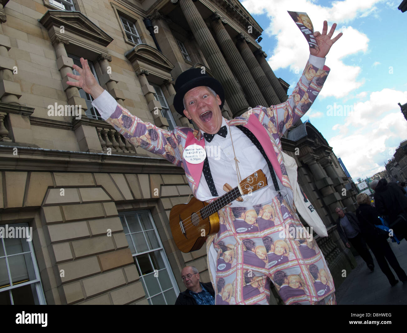 Denise Scott Regrets, Edinburgh Festival Fringe Act, Scotland, UK, EH1 1QS Stock Photo