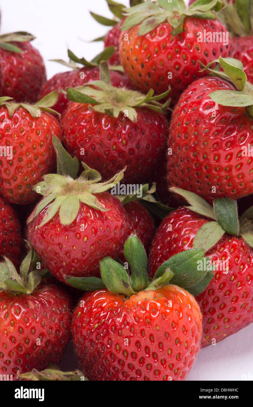 Fresh strawberries close-up in a studio setting Stock Photo - Alamy