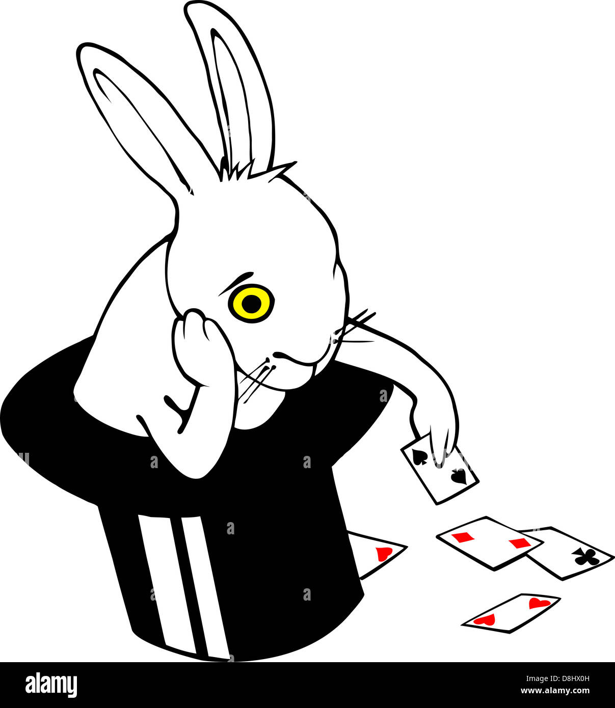 bunny playing cards