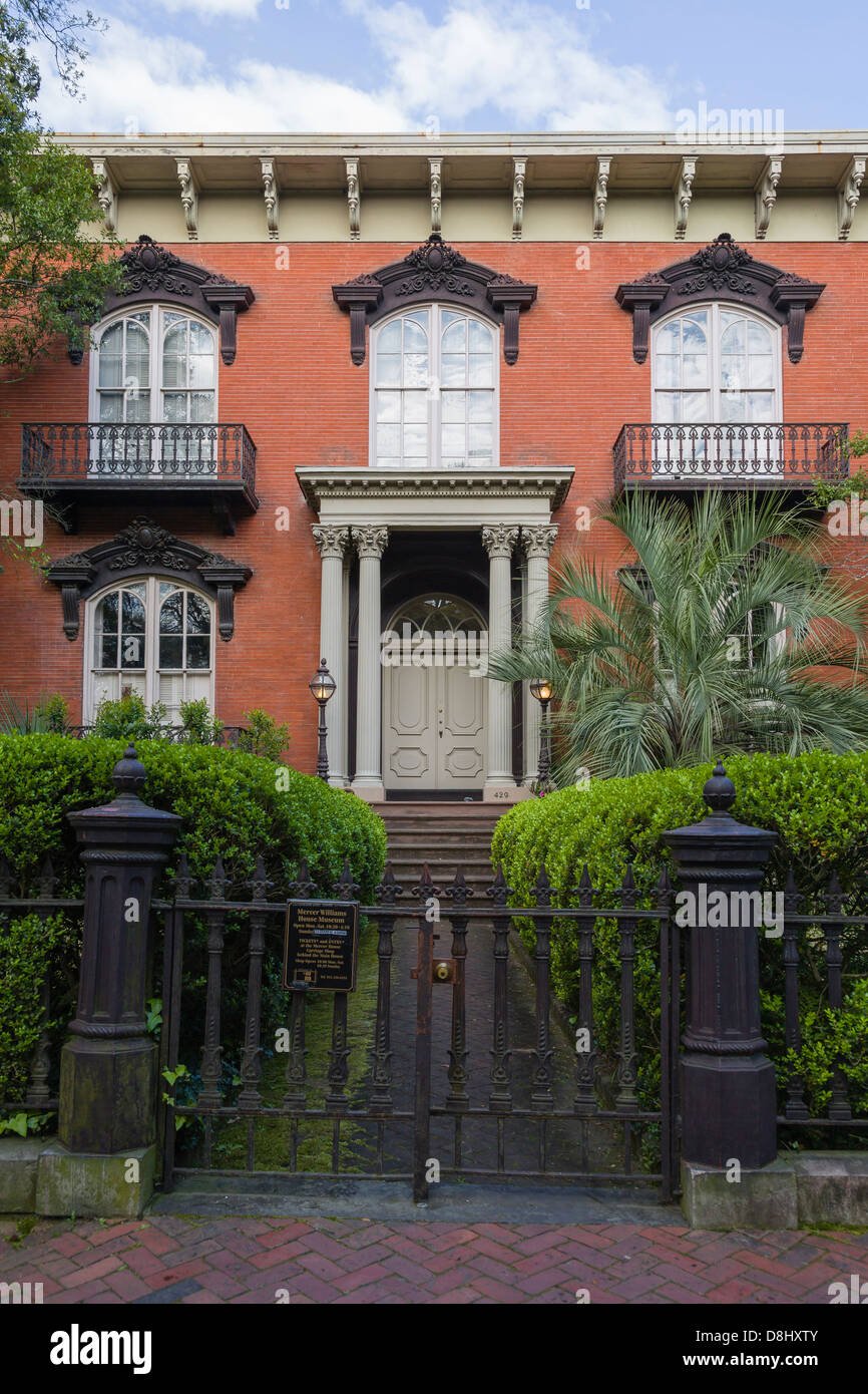 Mercer-Williams House, Monterey Square, Savannah, Georgia. Stock Photo