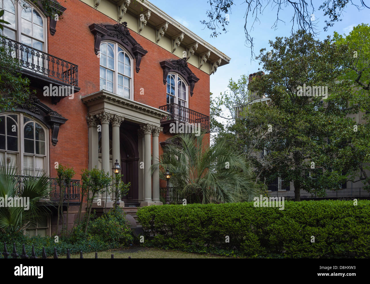 Mercer-Williams House, Monterey Square, Savannah, Georgia. Stock Photo