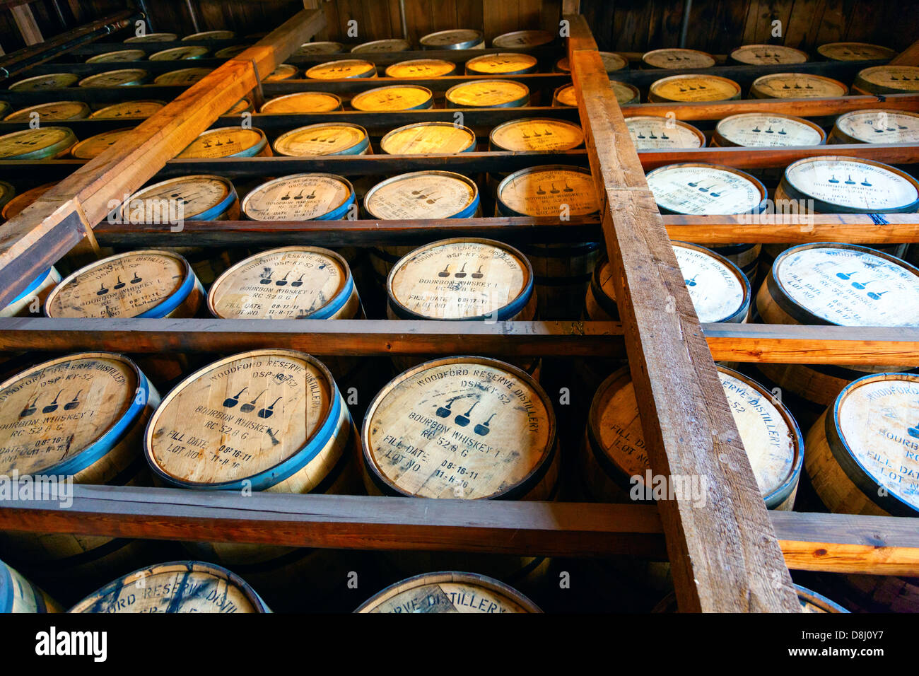 Bourbon barrels Stock Photo