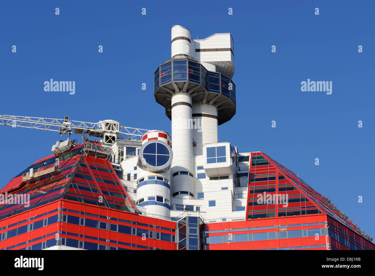 Utkiken Tower also known as Lipstick Building, Gothenburg, Sweden Stock
