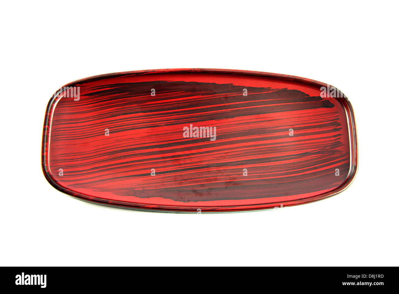 The dish on the white background,It a Wood dishes. Stock Photo