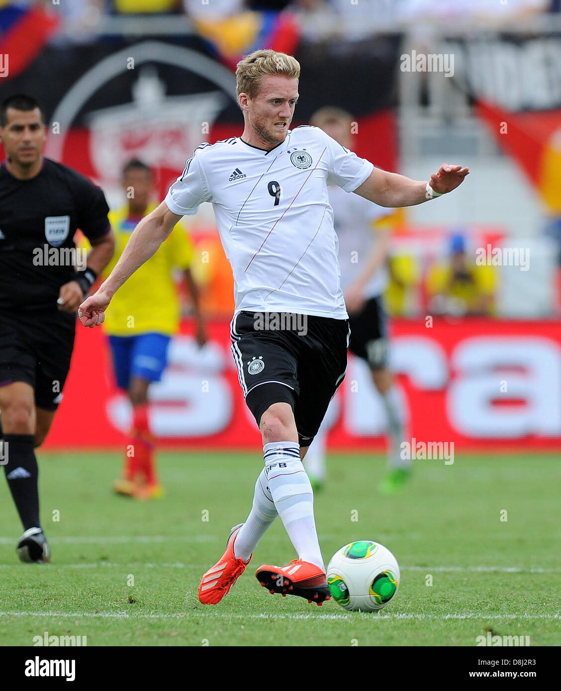 Andre Schürrle of Germany during the international friendly soccer match between Germany and Ecuador at FAU stadium in Boca Raton, Florida, USA, 29 May 2013. Photo: Thomas Eisenhuth/dpa Stock Photo