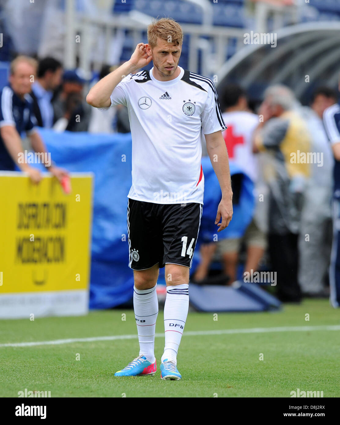 Aaron Hunt of Germany during the international friendly soccer match between Germany and Ecuador at FAU stadium in Boca Raton, Florida, USA, 29 May 2013. Photo: Thomas Eisenhuth/dpa Stock Photo