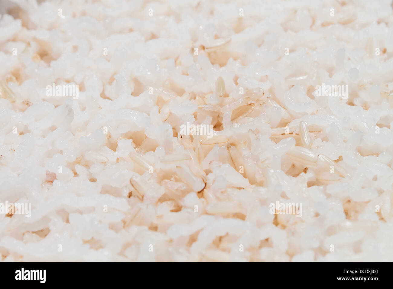 Close up texture of cooked mix white and brown rice Stock Photo - Alamy
