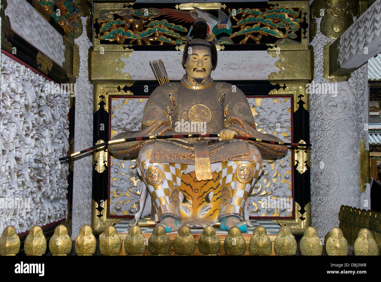 Zuijin Guardian Statue at Toshogu Shrine, Nikko, Japan Stock Photo