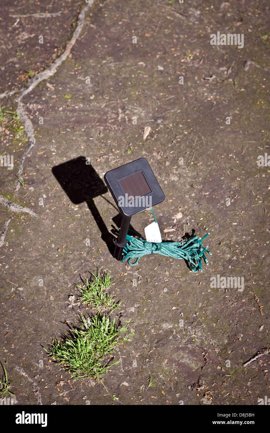 portable solar lighting panel Stock Photo