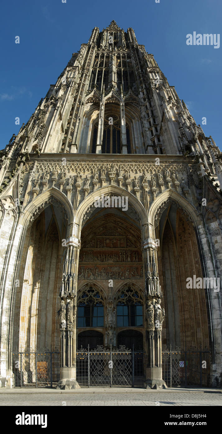 Main Portal Cathedral of Ulm Stock Photo Alamy