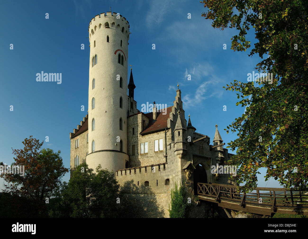 Lichtenstein Castle Stock Photo