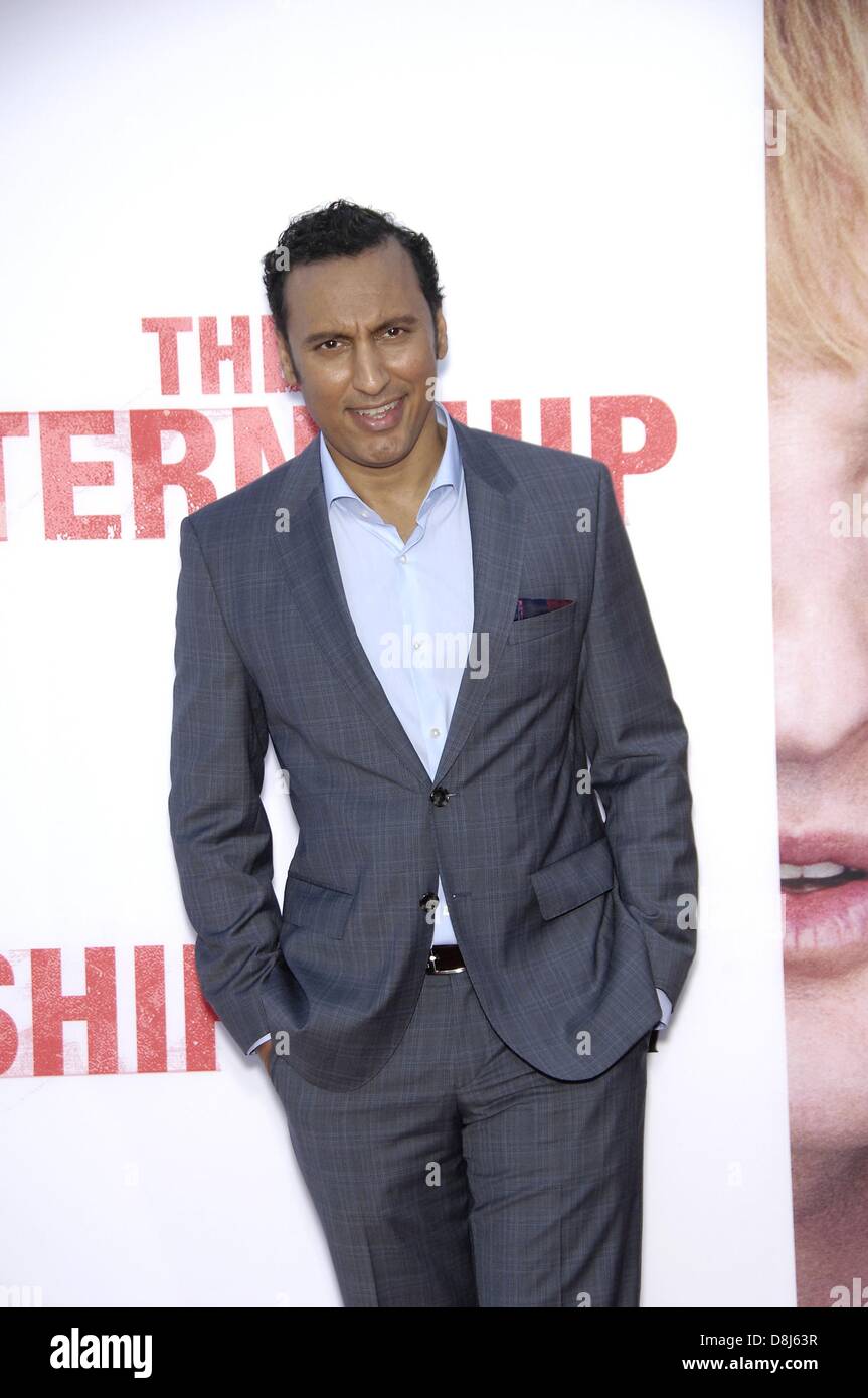 Los Angeles, CA, USA. May 29, 2013. Aasif Mandvi at arrivals for THE