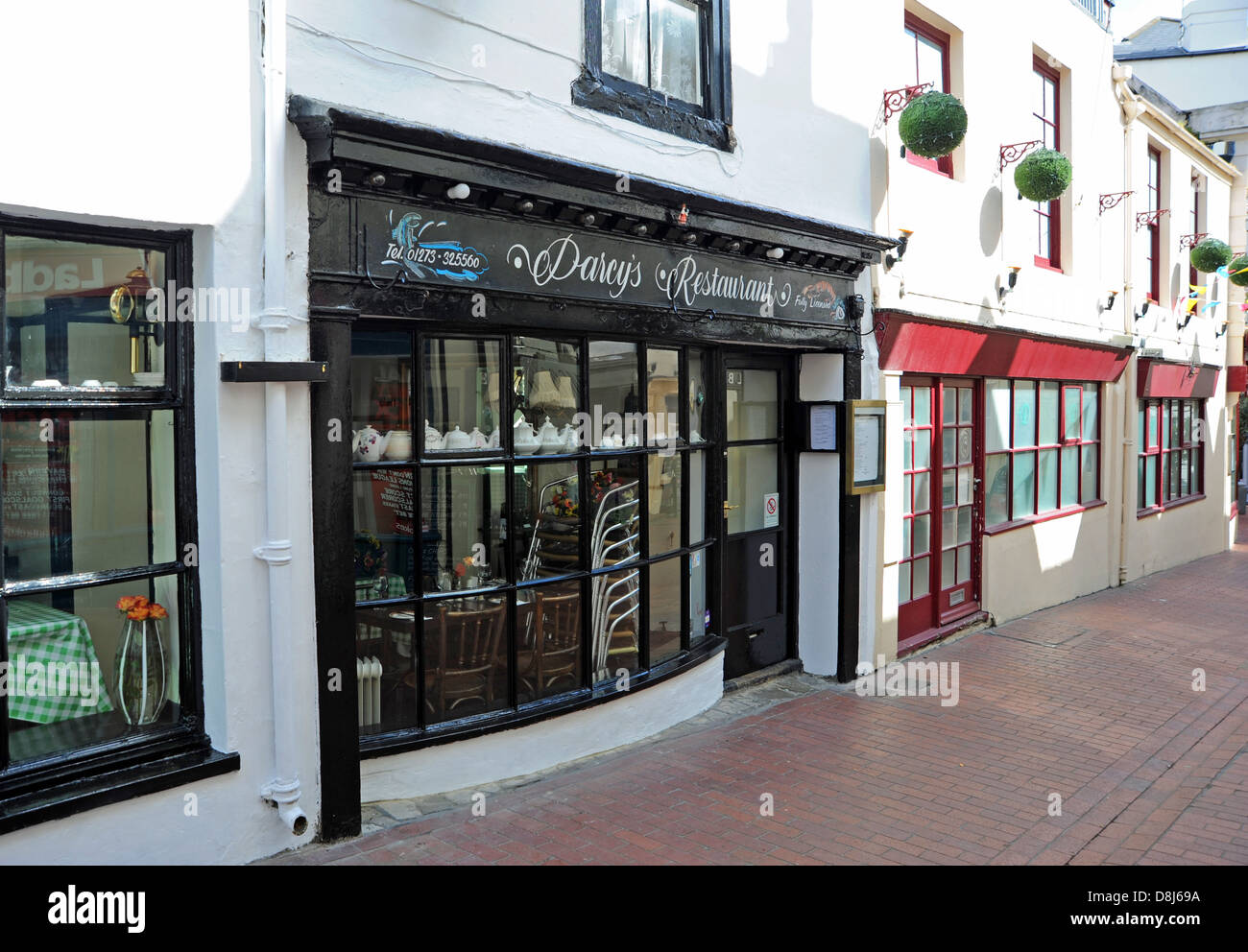 Darcy's Fish Restaurant in The Lanes district in Brighton UK Stock