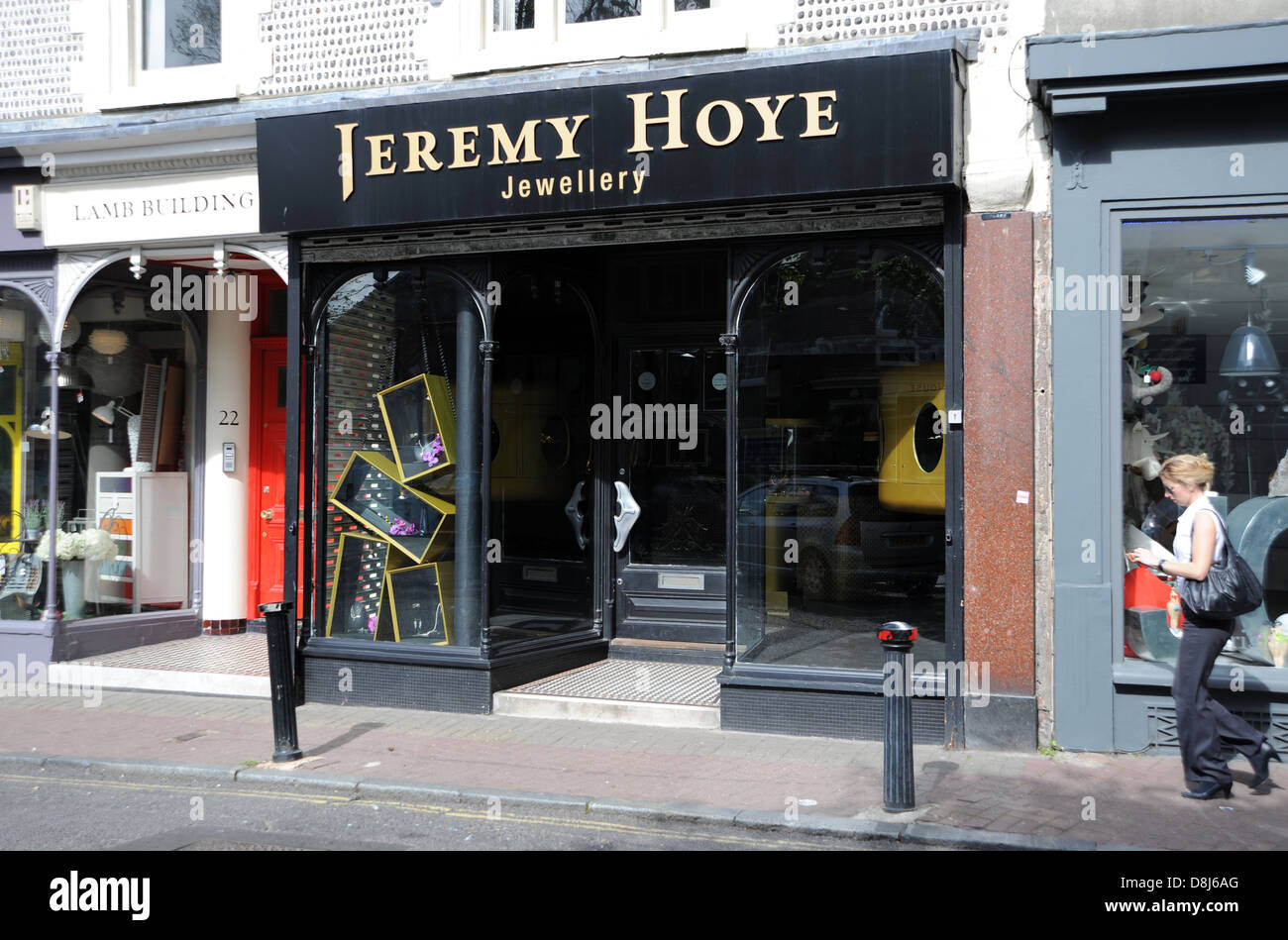 Jeremy Hoye Jewellers in The Lanes district in Brighton UK Stock Photo