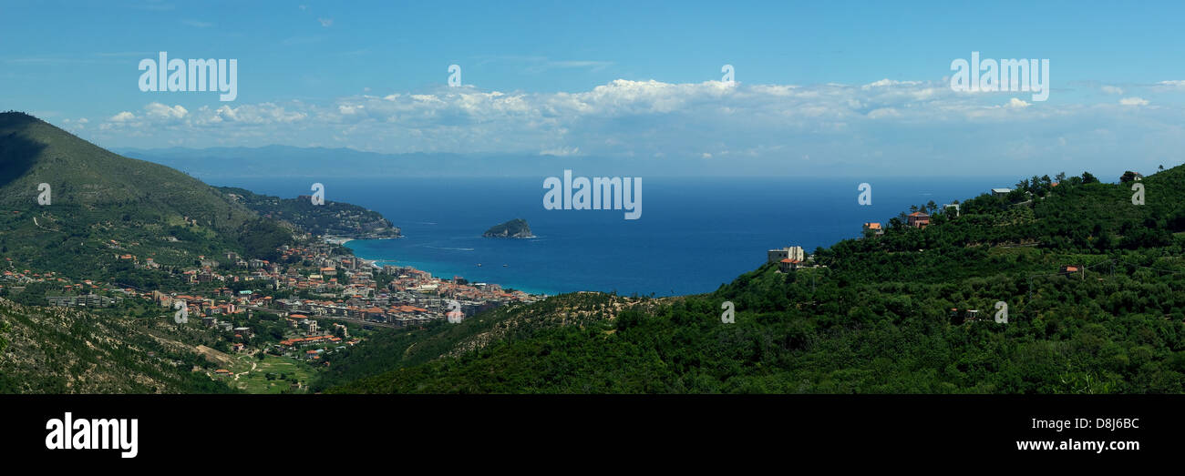 Coastal view of Spotorno Stock Photo