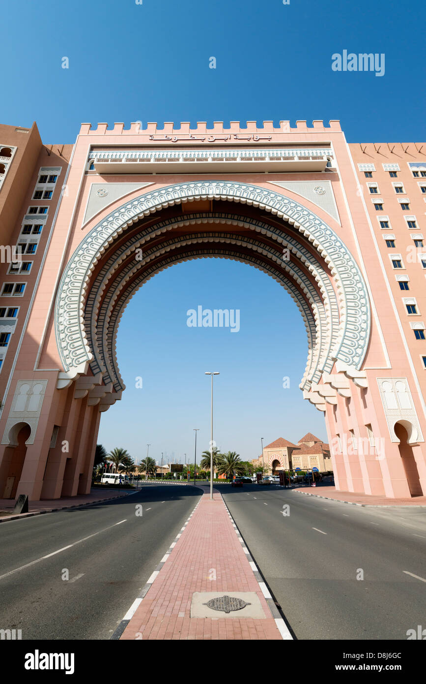 Gate building at Ibn Battuta shopping mall in Dubai United Arab Emirates Stock Photo