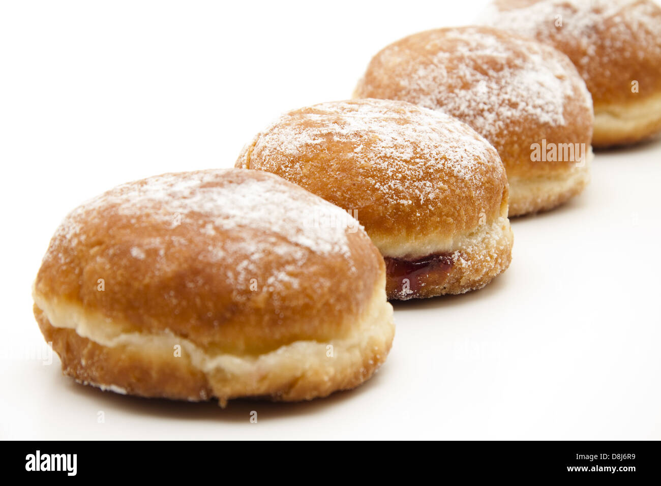 Donuts with jam Stock Photo Alamy