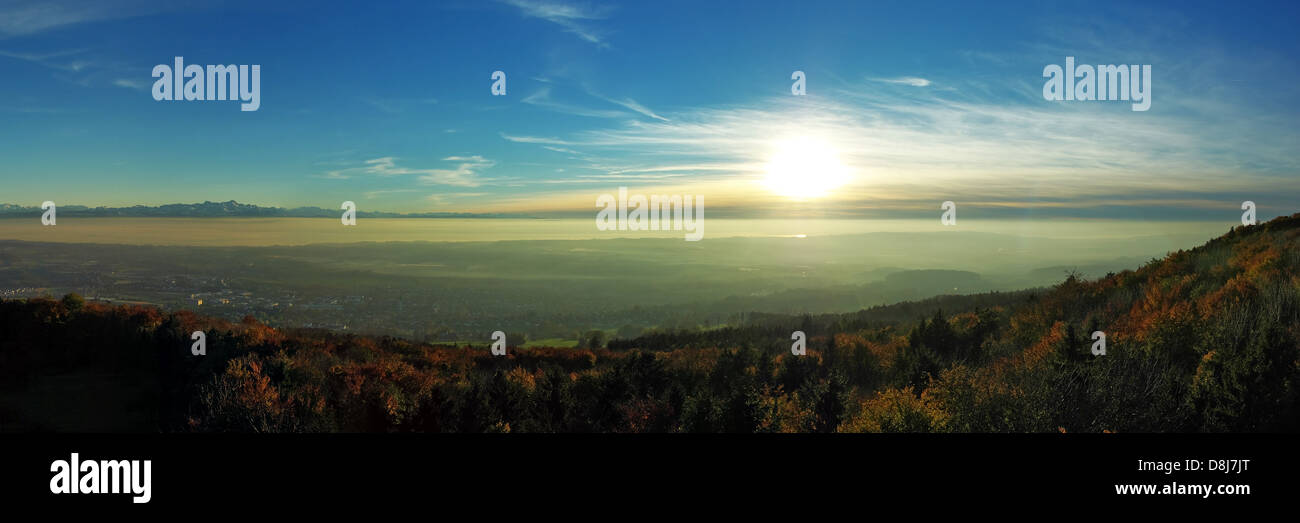 Bodensee lake panorama sunset hi-res stock photography and images - Alamy