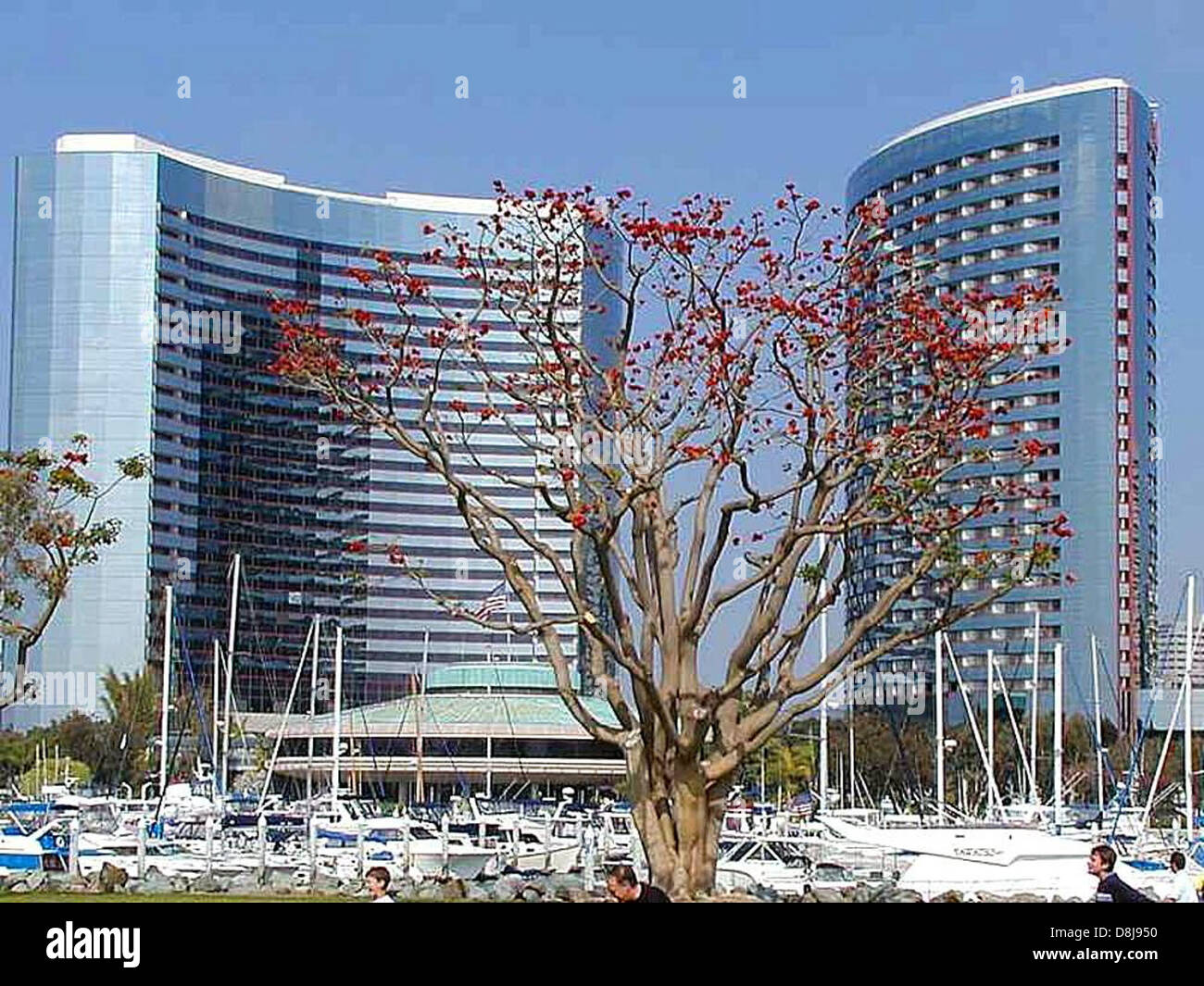 Scene shows shoreline boats docked hi-res stock photography and images ...