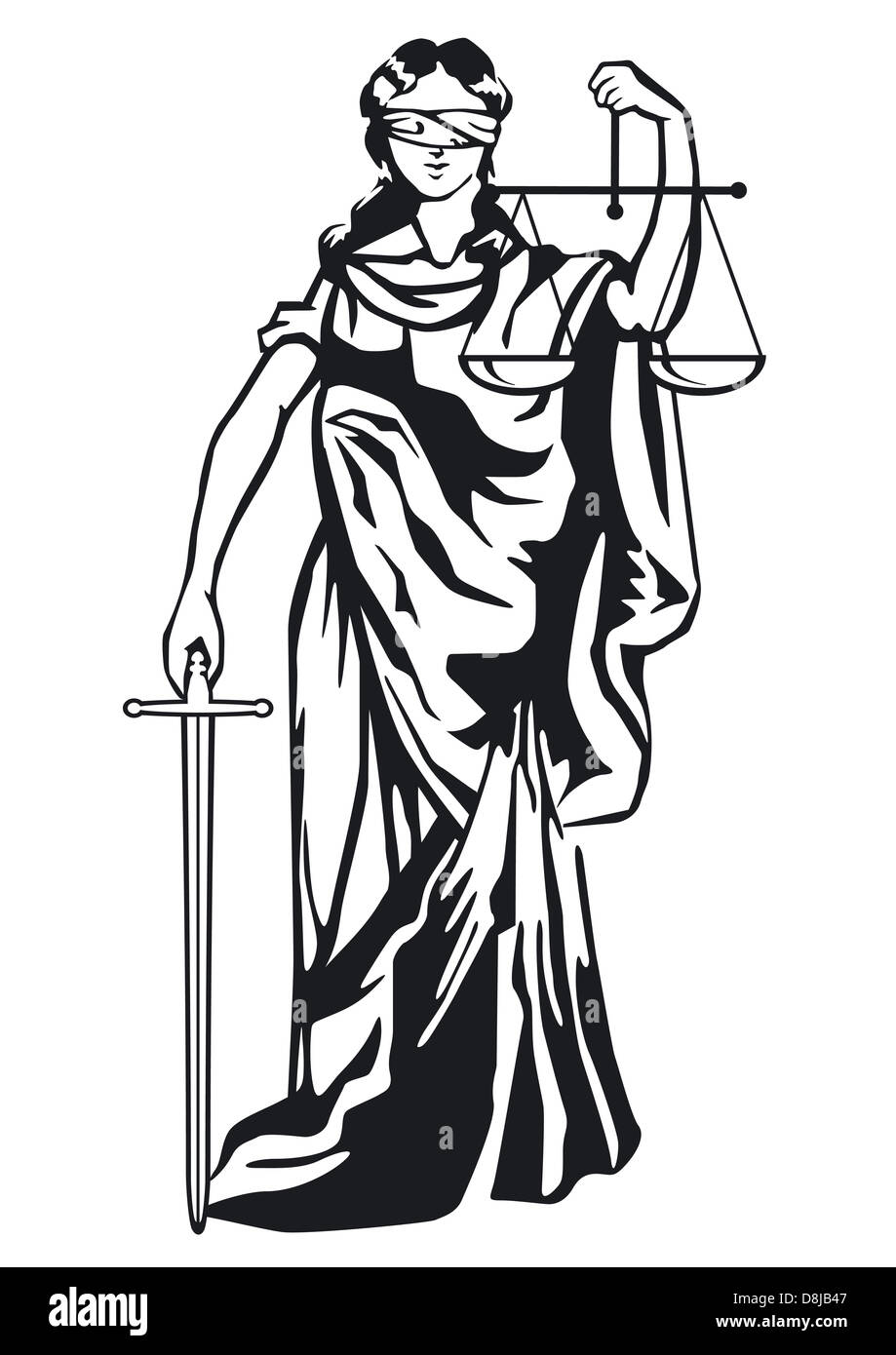 Statue of justice Stock Photo