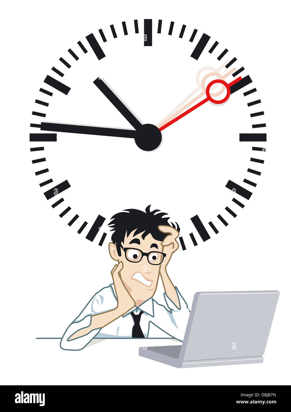 frustrating time Stock Photo