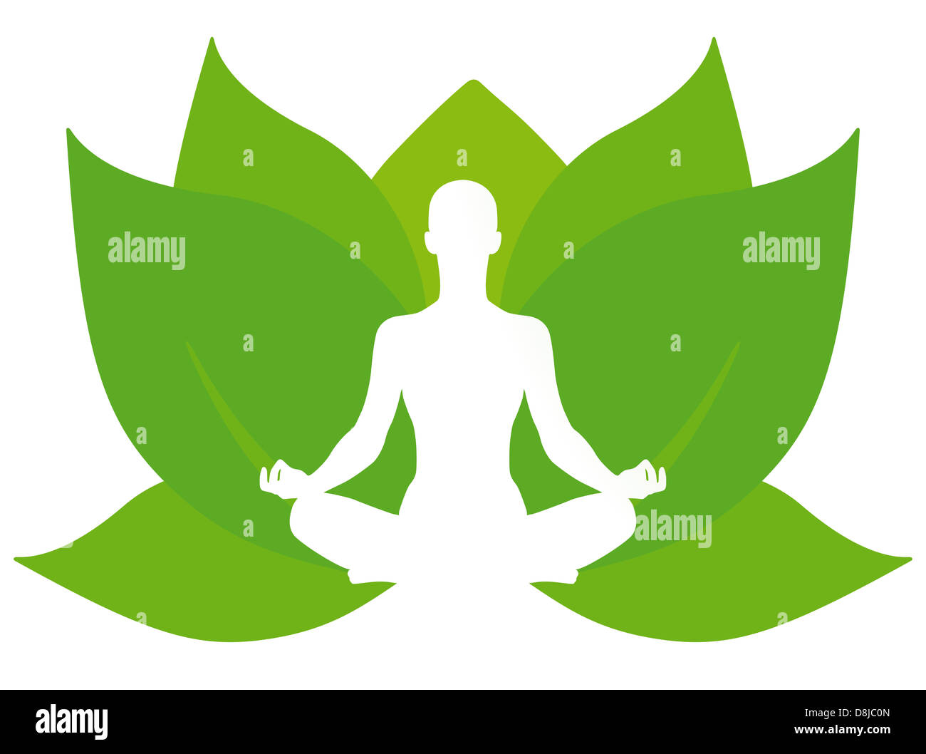 Yoga lotus Stock Photo