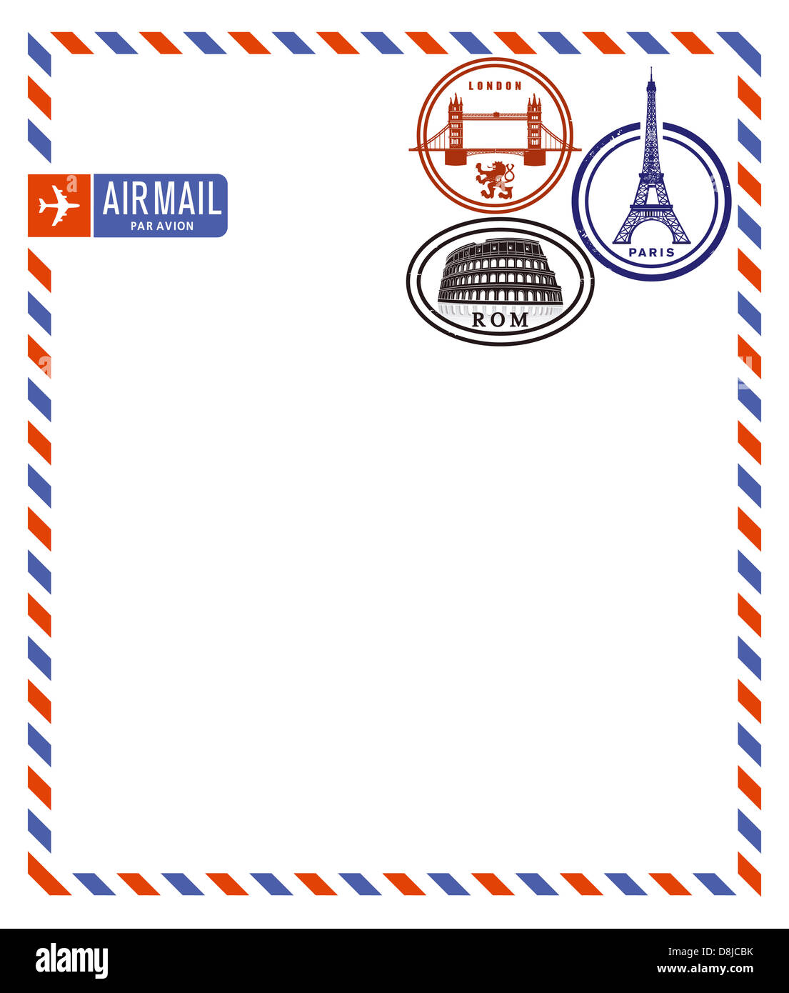 Air mail Stock Photo