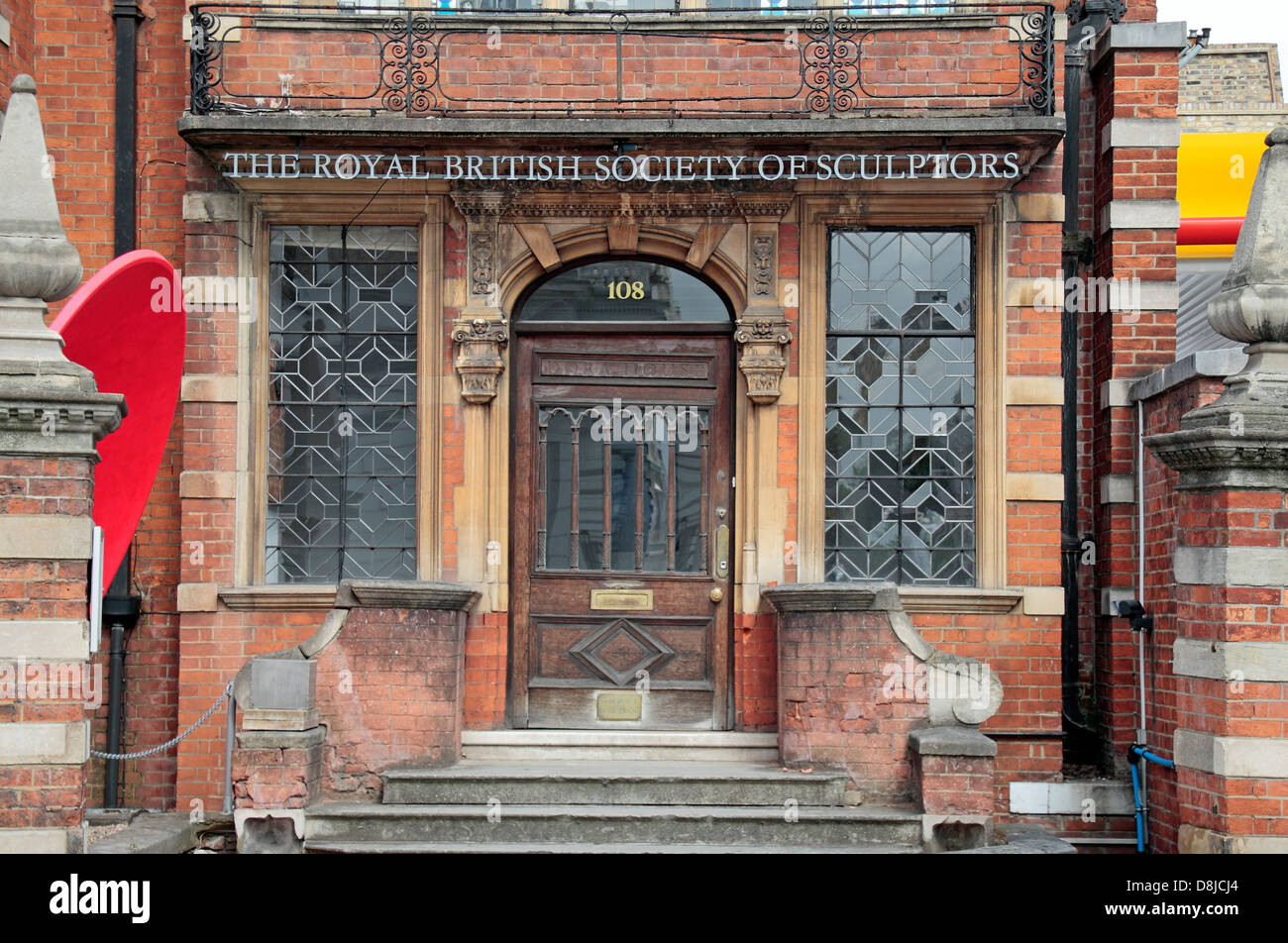 The Royal British Society of Sculptors,108 Old Brompton Rd, South Kensington, London SW7, UK. Stock Photo