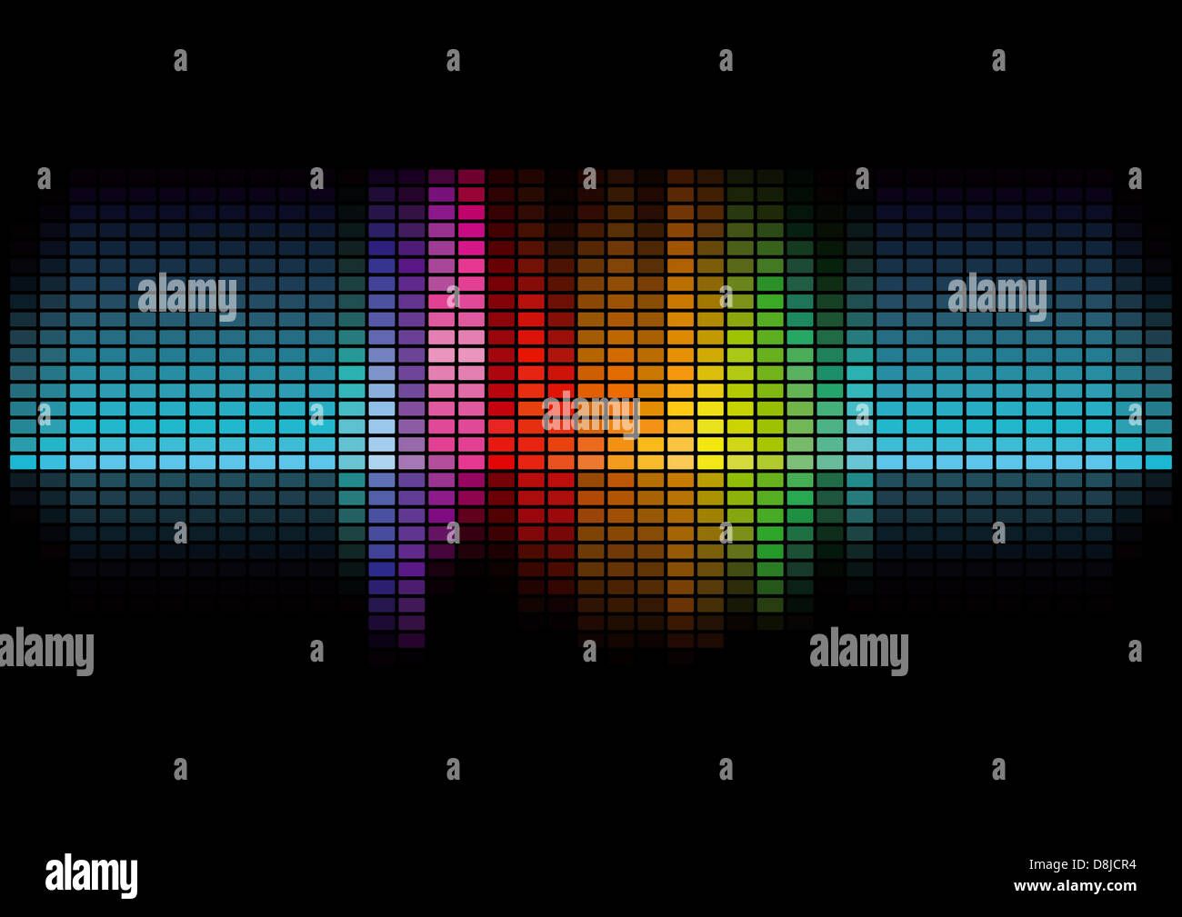 Graphic Equalizer Display Stock Photo
