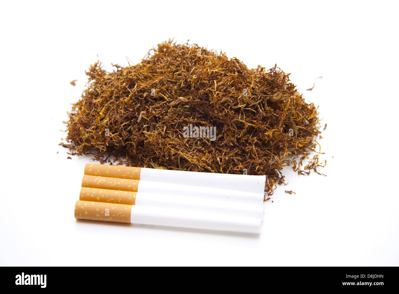 Tobacco with cigaret Stock Photo