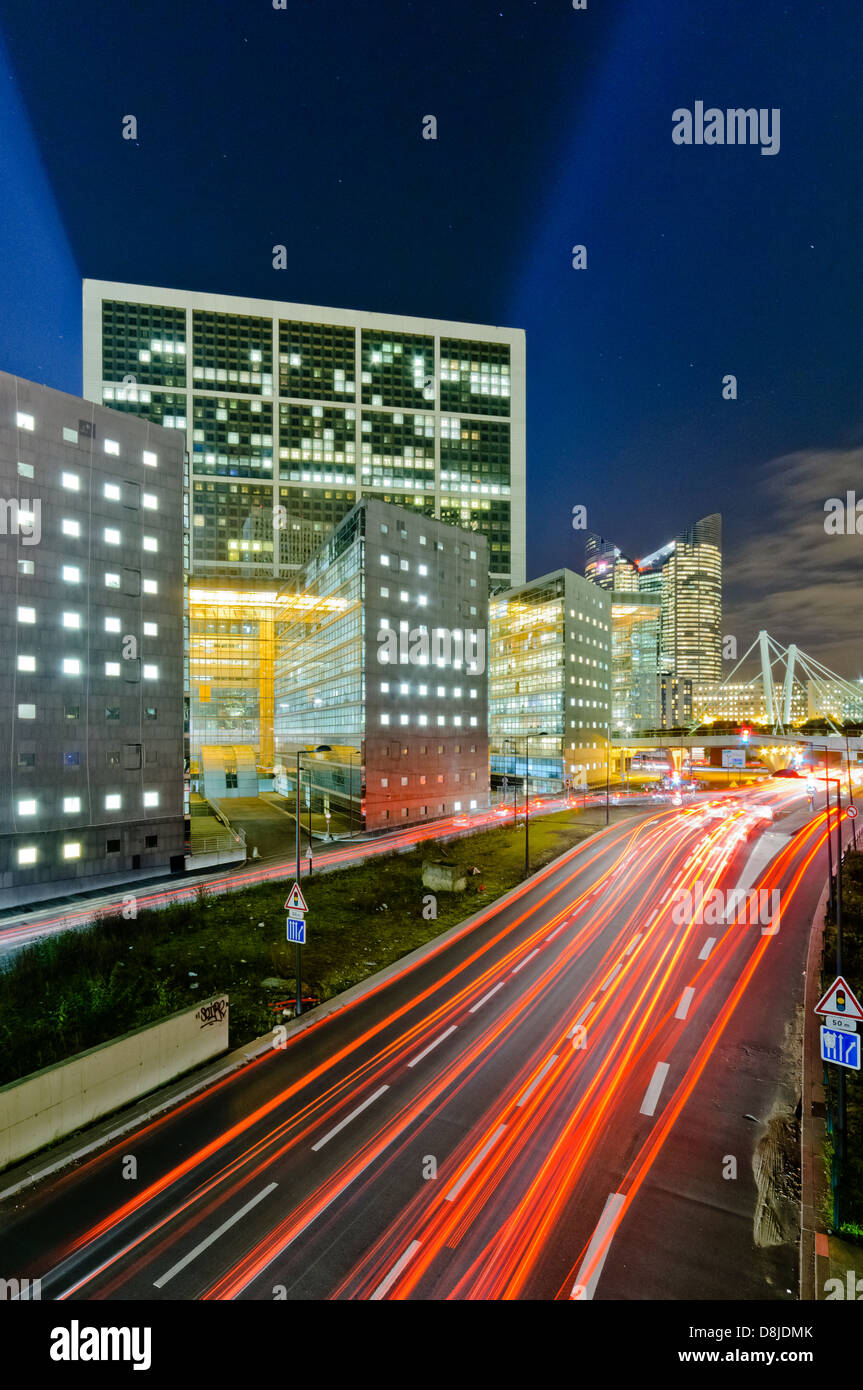 Financial district of La Defense, Puteaux, Paris, France Stock Photo