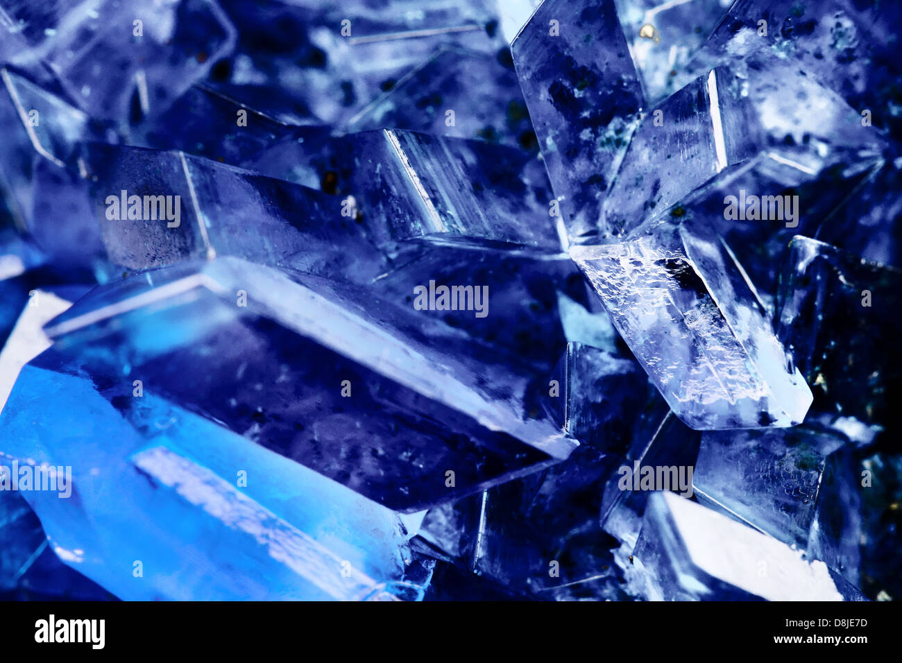 Crystals of blue vitriol Copper sulfate Stock Photo Alamy