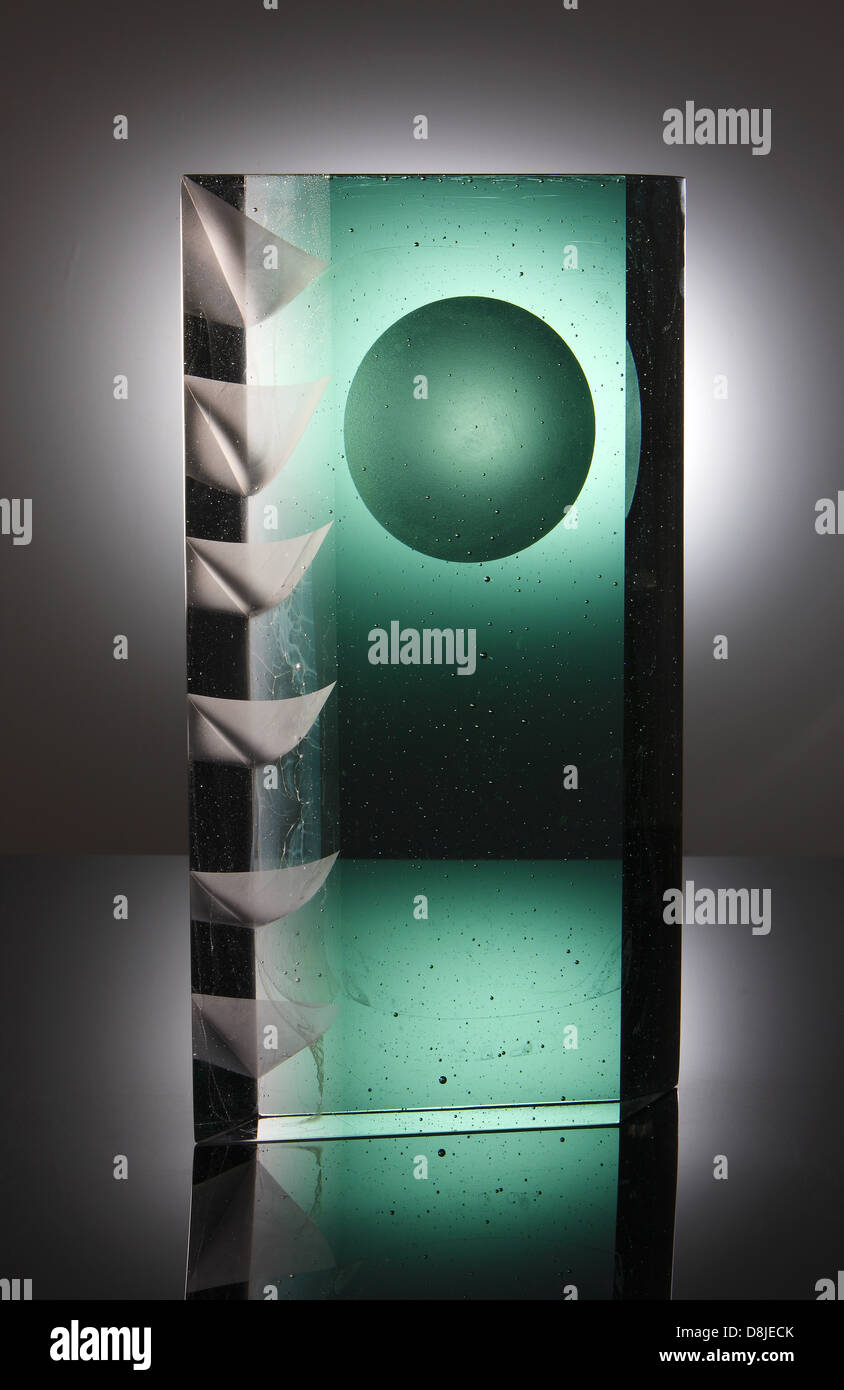 Kiln formed glass art Stock Photo Alamy