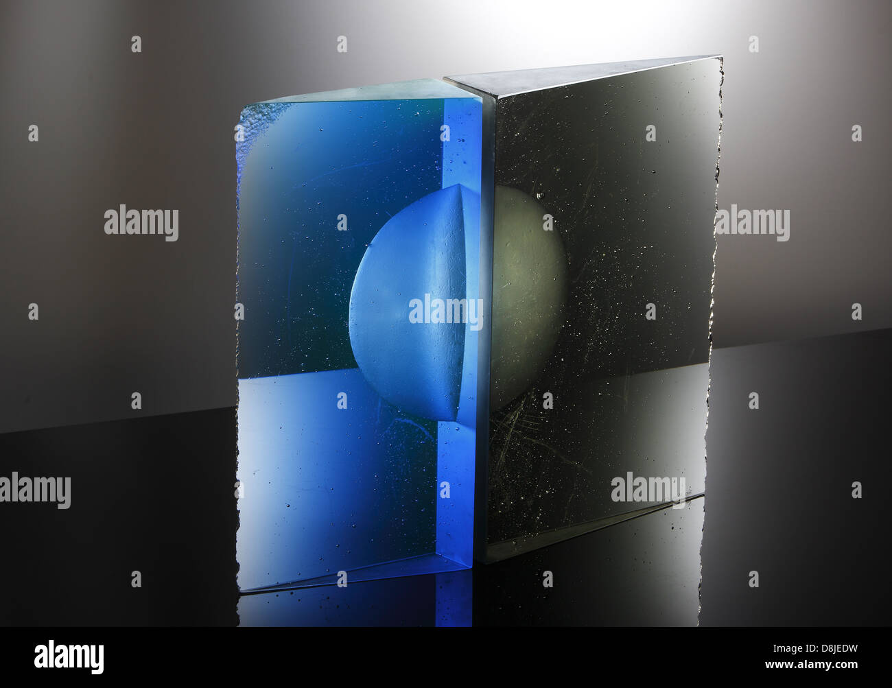 Kiln formed glass art Stock Photo Alamy