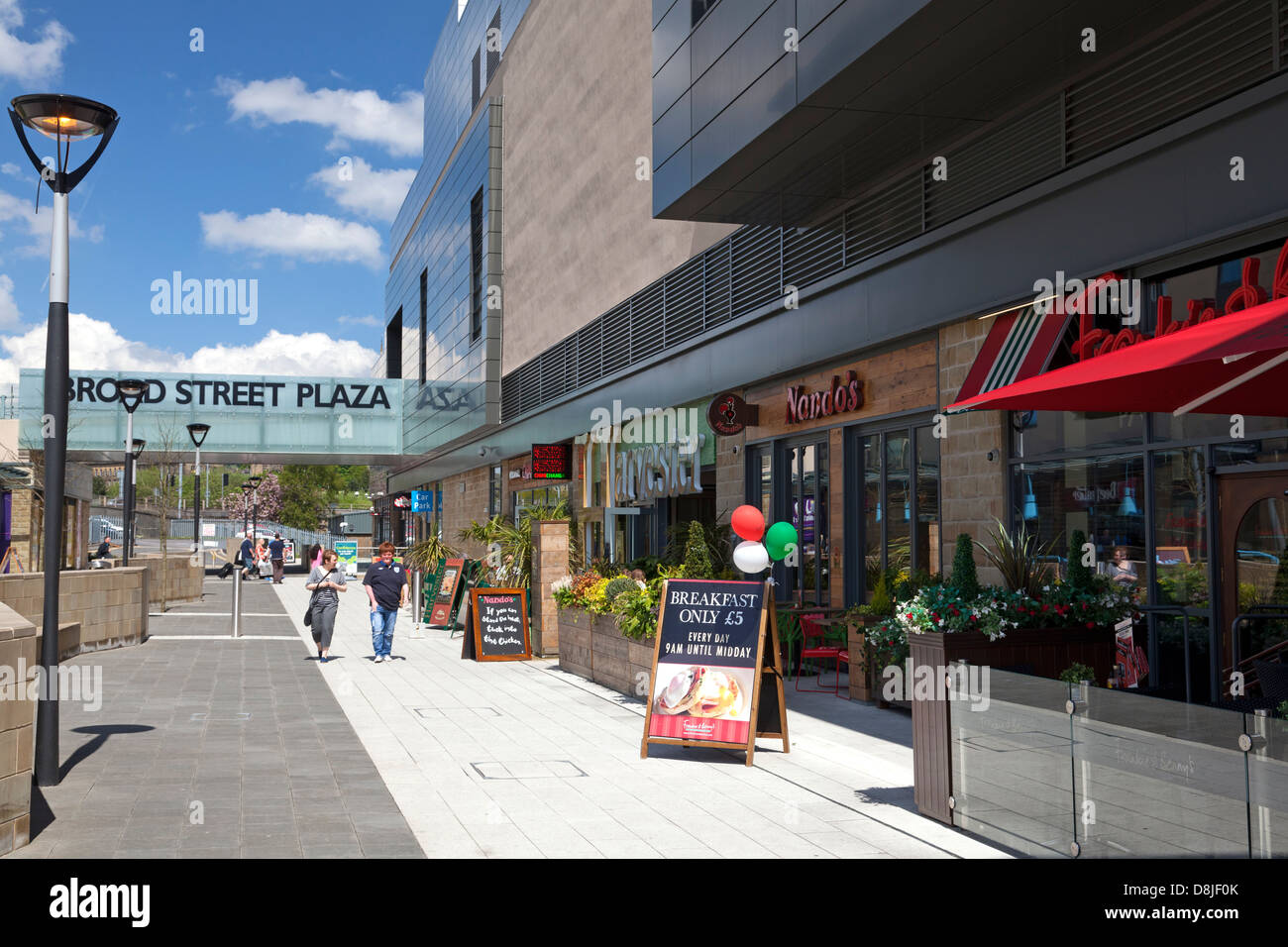 The Broad Street Plaza complex, Halifax, West Yorkshire Stock Photo Alamy