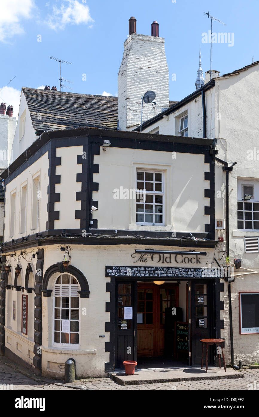 The Old Cock pub, Halifax, West Yorkshire Stock Photo Alamy