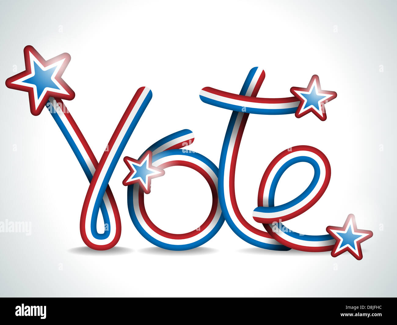 Vector - Vote USA Presidential Election Ribbon Stock Photo - Alamy