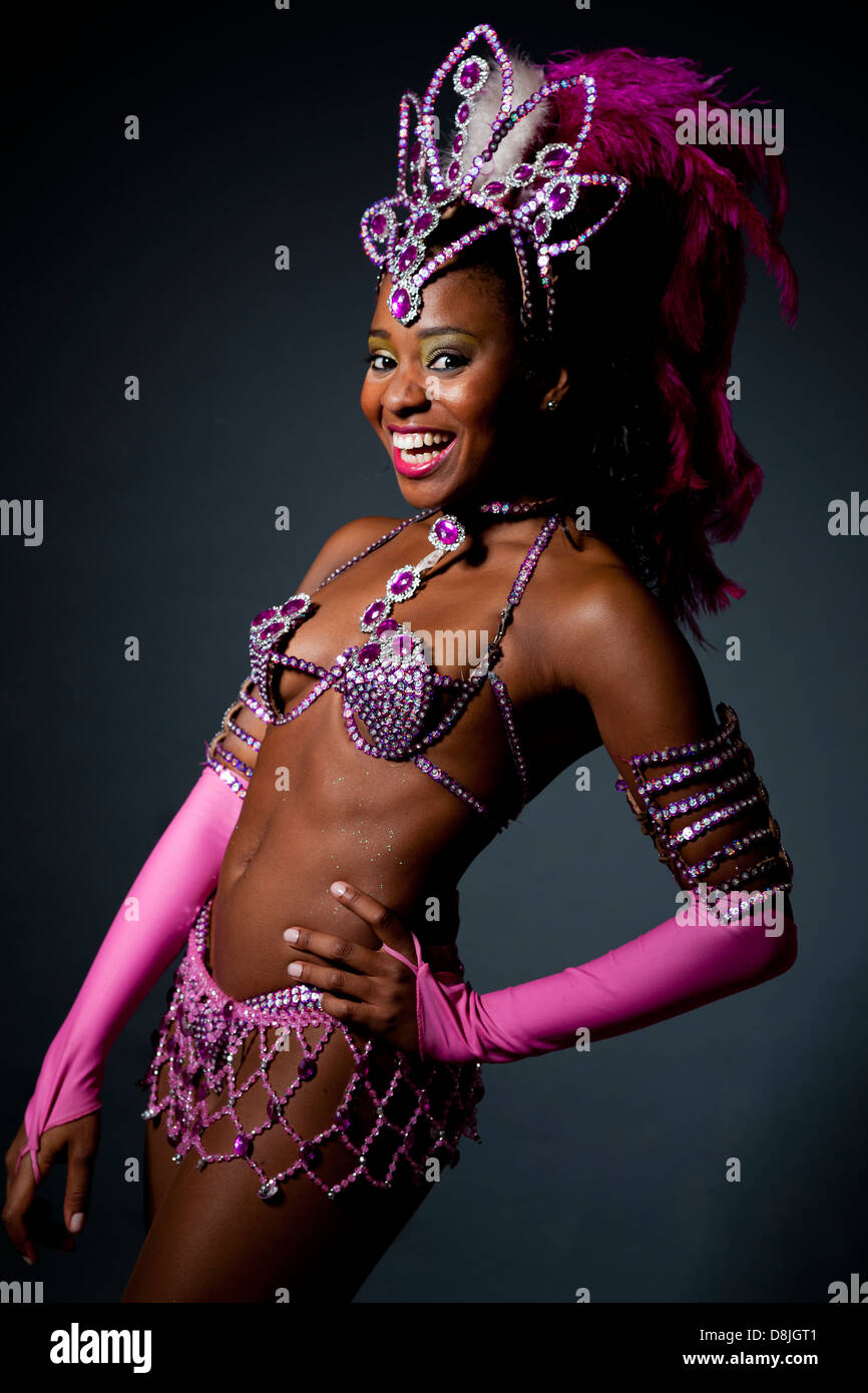 Samba dancer Stock Photo