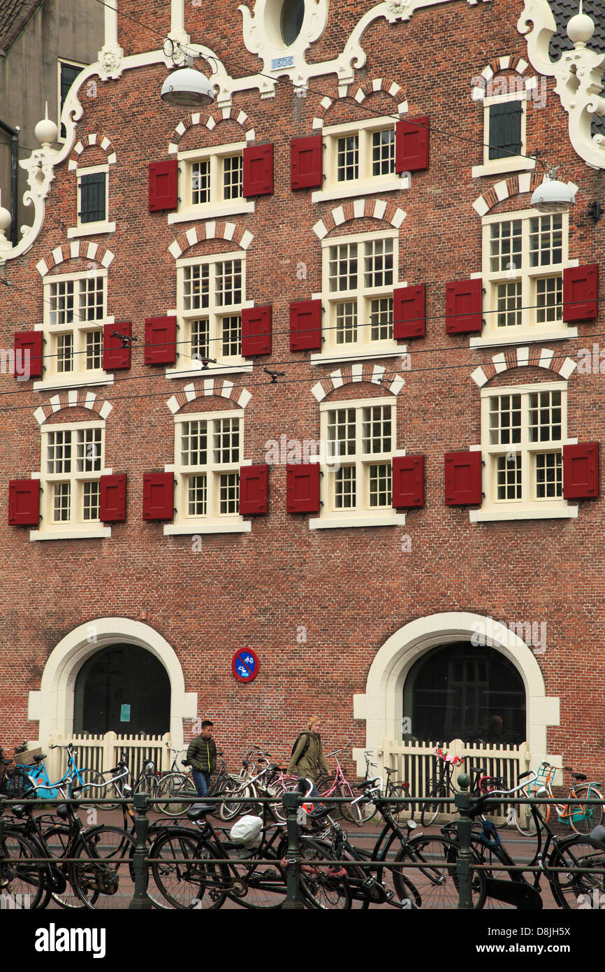 Netherlands, Amsterdam, Singel, traditional architecture, Stock Photo