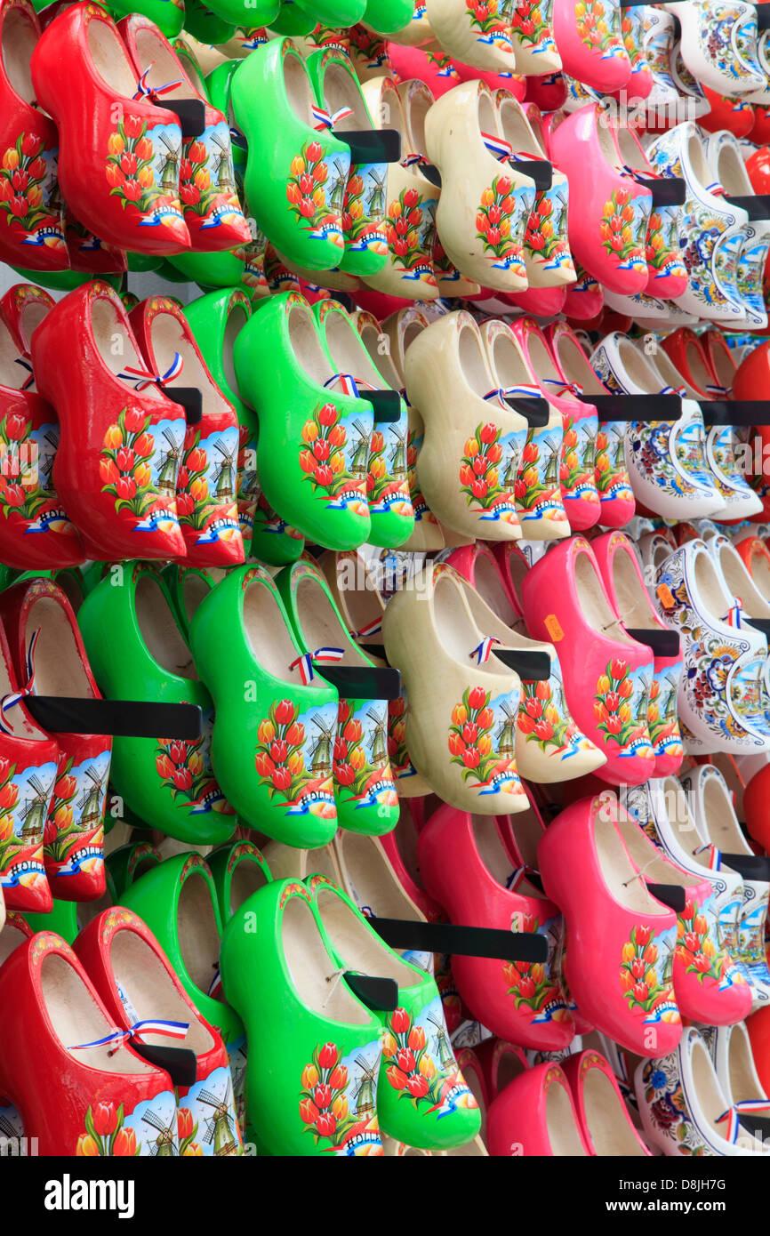 Netherlands, Amsterdam, traditional wooden shoes Stock Photo Alamy