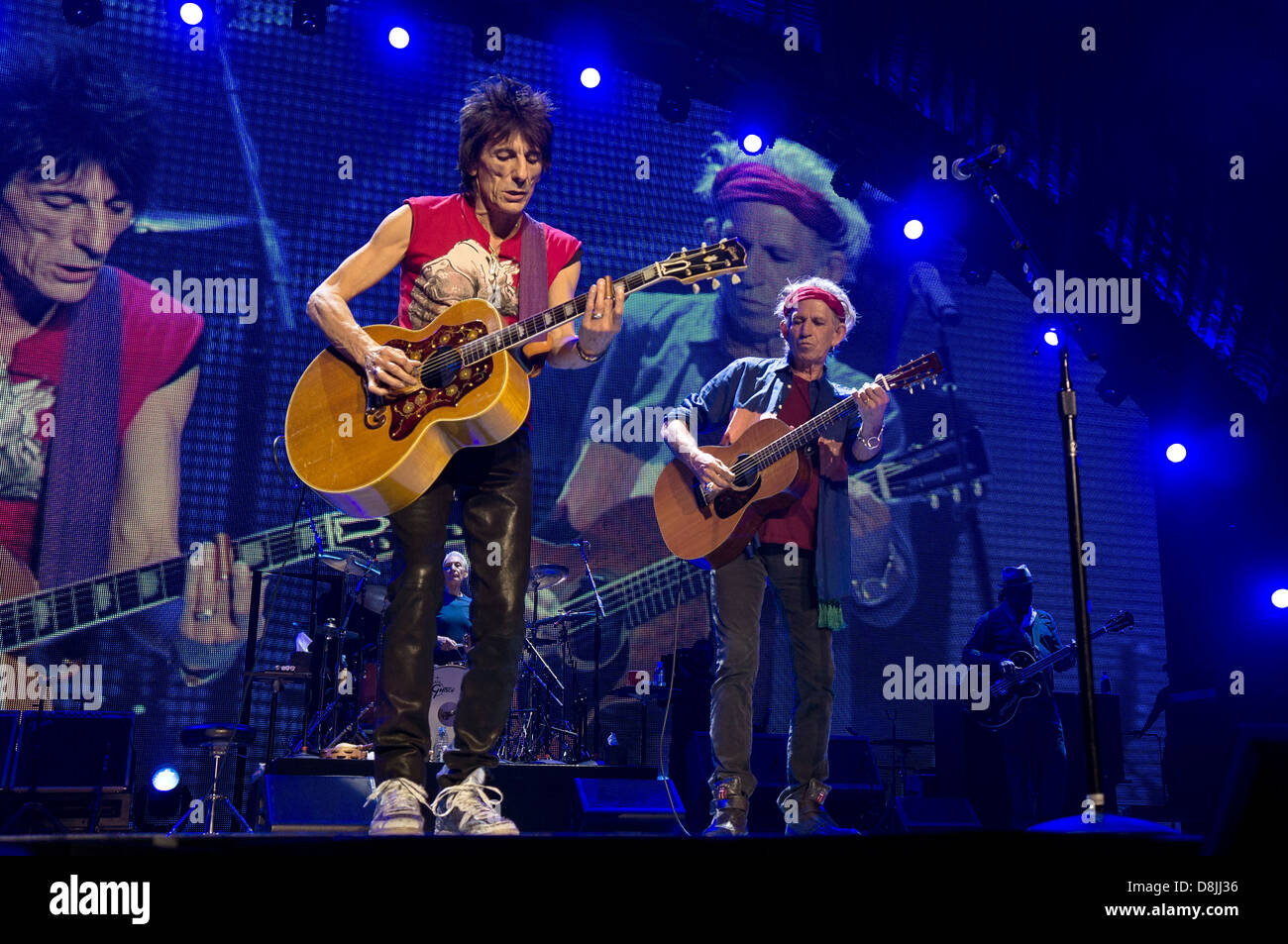 The Rolling Stones perform during their '50 and Counting' tour in Toronto, Ontario, Canada. 05.25.13 Air Canada Centre Stock Photo