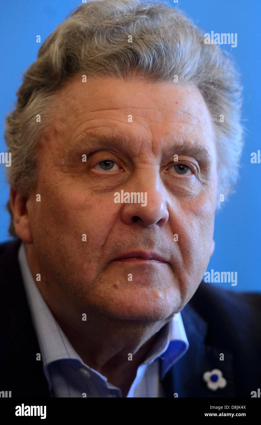 Russian conductor Vassily Sinaisky is seen during a press conference within the 68th Prague Spring music festival in Prague, Czech Republic, May 30, 2013. (CTK Photo/Michal Kamaryt) Stock Photo