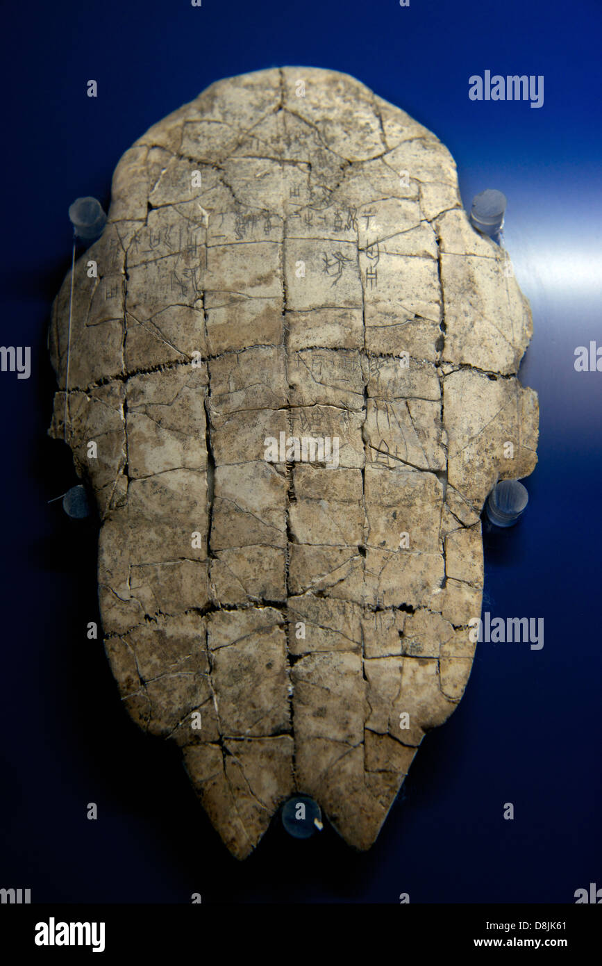 Oracle-Bone Inscriptions - Yin Ruin in Anyang, Henan province, China. 2013 Stock Photo